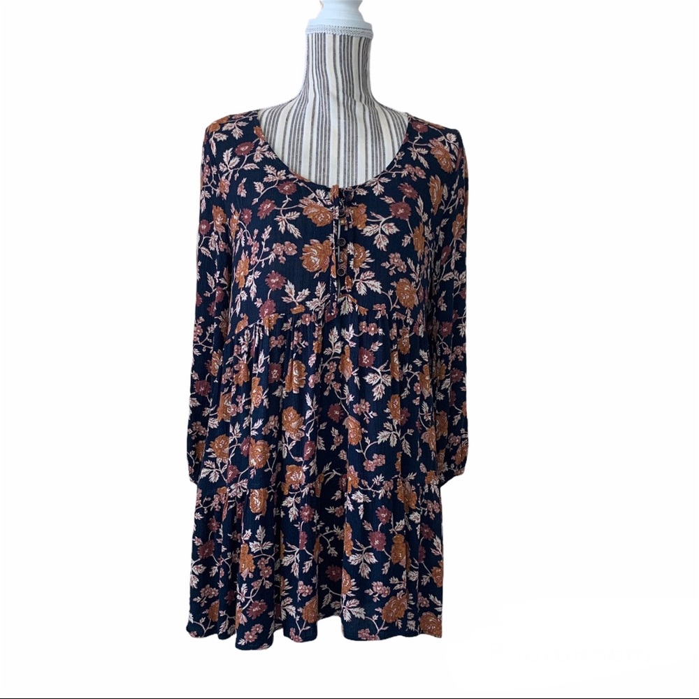 West Of Melrose Boho Floral Mini Dress